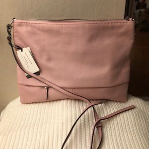 Sanctuary Leather Bag in Flamingo Pink